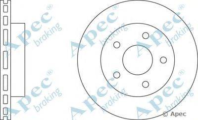 Тормозной диск APEC braking DSK2143