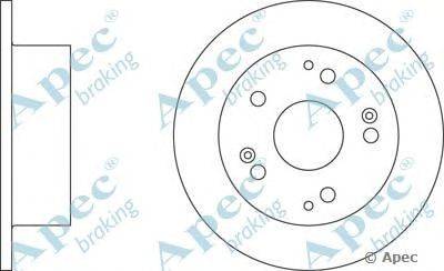 Тормозной диск APEC braking DSK2167