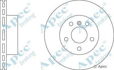 Тормозной диск APEC braking DSK2236