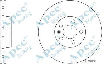 Тормозной диск APEC braking DSK2257
