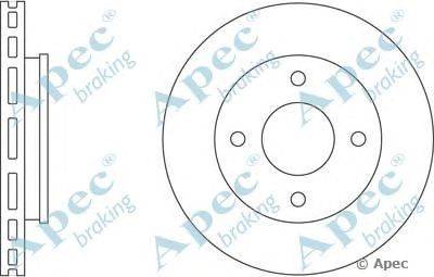 Тормозной диск APEC braking DSK2269
