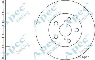 Тормозной диск APEC braking DSK2272