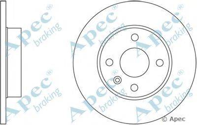 Тормозной диск APEC braking DSK2390