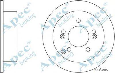Тормозной диск APEC braking DSK2393