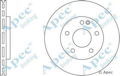 Тормозной диск APEC braking DSK2403