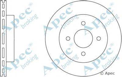 Тормозной диск APEC braking DSK2409