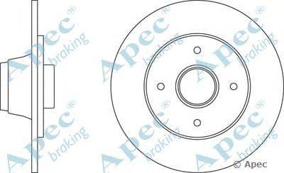 Тормозной диск APEC braking DSK249
