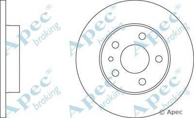 Тормозной диск APEC braking DSK254
