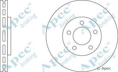 Тормозной диск APEC braking DSK2554