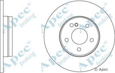 Тормозной диск APEC braking DSK2591