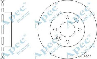 Тормозной диск APEC braking DSK265