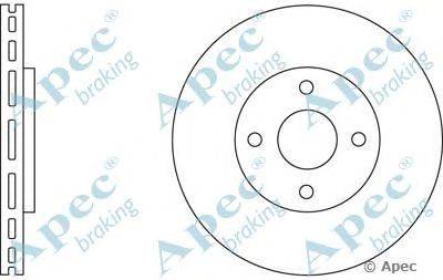 Тормозной диск APEC braking DSK2670