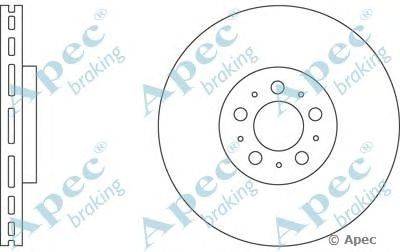 Тормозной диск APEC braking DSK2736