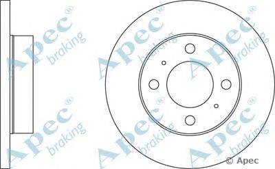 Тормозной диск APEC braking DSK276