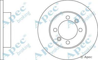 Тормозной диск APEC braking DSK279