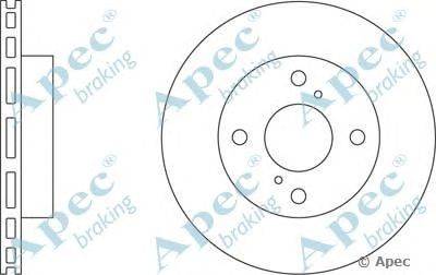Тормозной диск APEC braking DSK2801