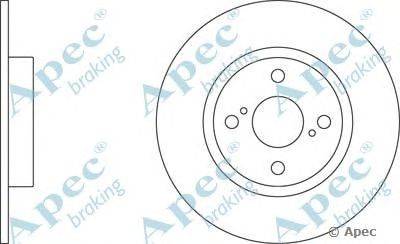 Тормозной диск APEC braking DSK325