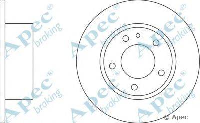 Тормозной диск APEC braking DSK515