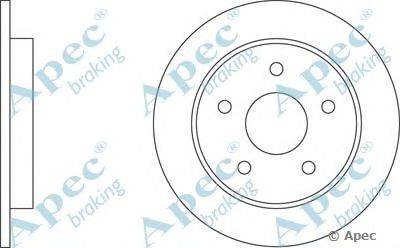 Тормозной диск APEC braking DSK576