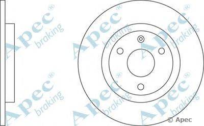 Тормозной диск APEC braking DSK584