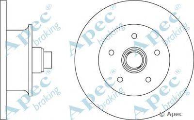 Тормозной диск APEC braking DSK588
