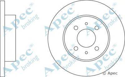 Тормозной диск APEC braking DSK603