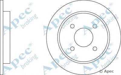 Тормозной диск APEC braking DSK607