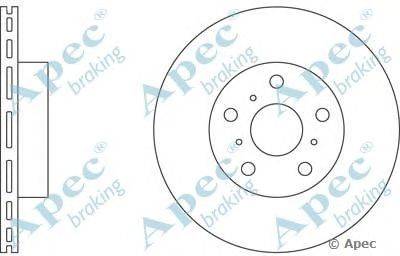 Тормозной диск APEC braking DSK622