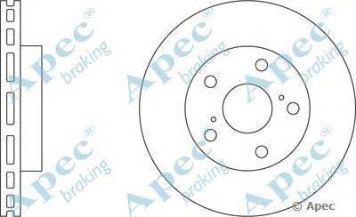 Тормозной диск APEC braking DSK674