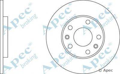 Тормозной диск APEC braking DSK746