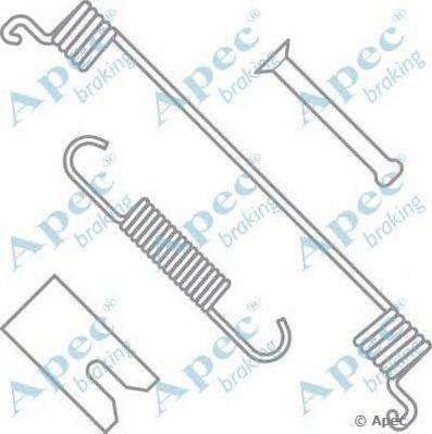 Комплектующие, тормозная колодка APEC braking KIT2010