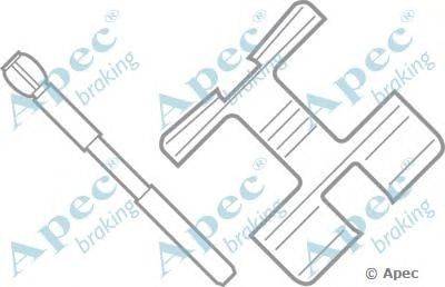 Комплектующие, тормозные колодки APEC braking KIT214