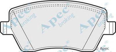 Комплект тормозных колодок, дисковый тормоз APEC braking PAD1312