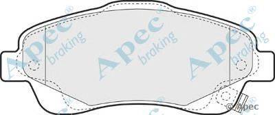 Комплект тормозных колодок, дисковый тормоз APEC braking PAD1333