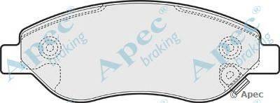Комплект тормозных колодок, дисковый тормоз APEC braking PAD1576
