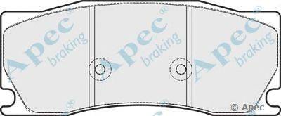 Комплект тормозных колодок, дисковый тормоз APEC braking PAD1724