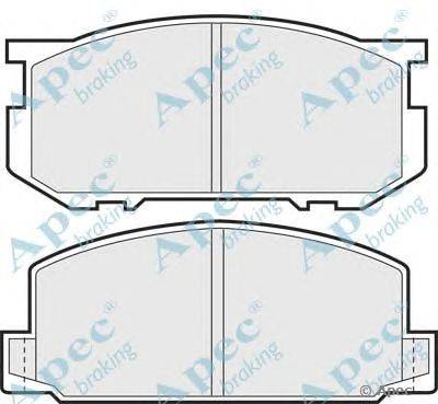 Комплект тормозных колодок, дисковый тормоз APEC braking PAD348