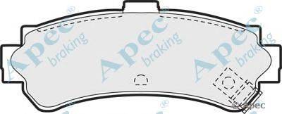 Комплект тормозных колодок, дисковый тормоз APEC braking PAD888