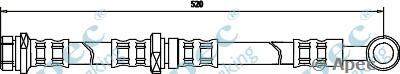 Тормозной шланг APEC braking HOS3279