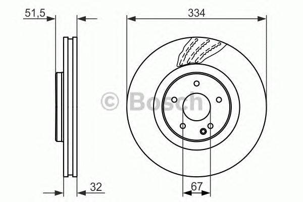 Тормозной диск BOSCH 0 986 479 650