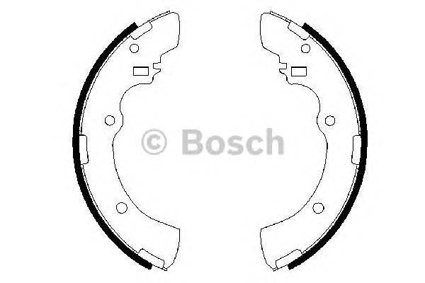 Комплект тормозных колодок BOSCH 0986487479