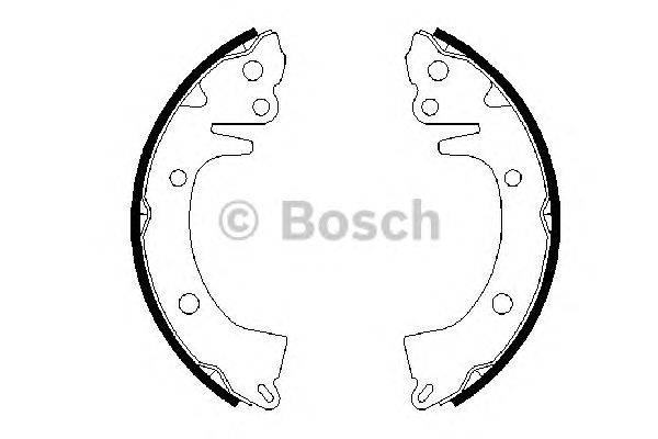 Комплект тормозных колодок BOSCH 0 986 487 617