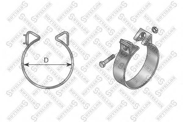 Кронштейн, система выпуска ОГ STELLOX 82-01069-SX
