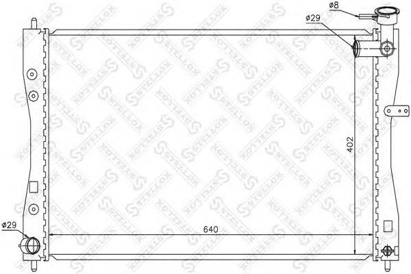 Радиатор, охлаждение двигателя STELLOX 10-26697-SX