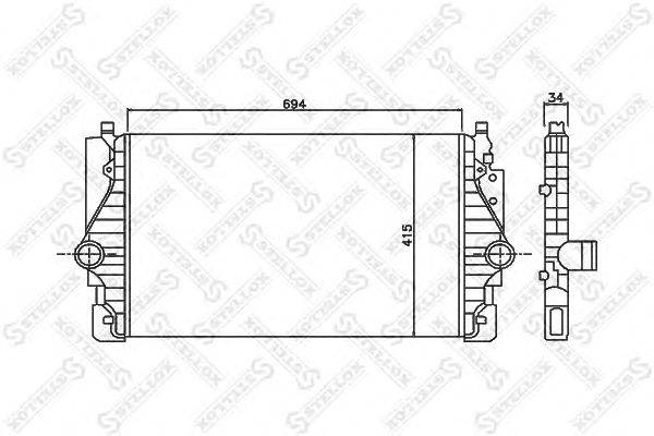 Интеркулер STELLOX 10-40163-SX