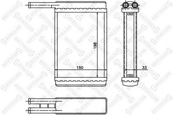 Теплообменник, отопление салона STELLOX 10-35168-SX