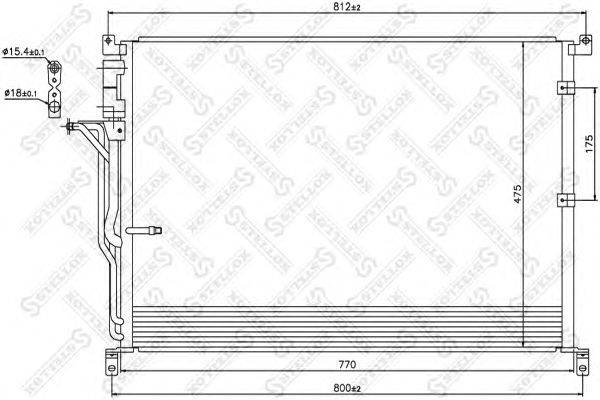 Конденсатор, кондиционер STELLOX 10-45183-SX