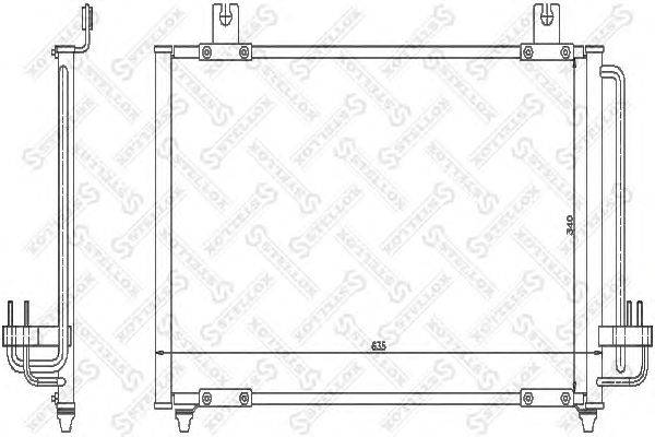 Конденсатор, кондиционер STELLOX 10-45366-SX