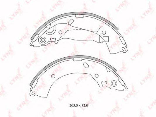 Комплект тормозных колодок LYNXauto BS-3600