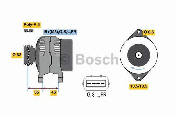 Генератор BOSCH 8048